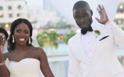 Teebillz and Tiwa savage dubai wedding