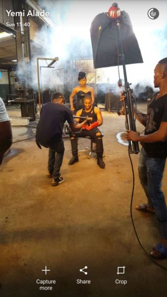 Yemi and Alexx with crew
