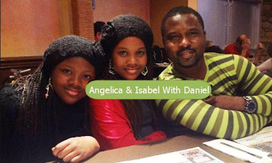 Stella's daughters Isabel and Angelica with her new heartthrob, Daniel