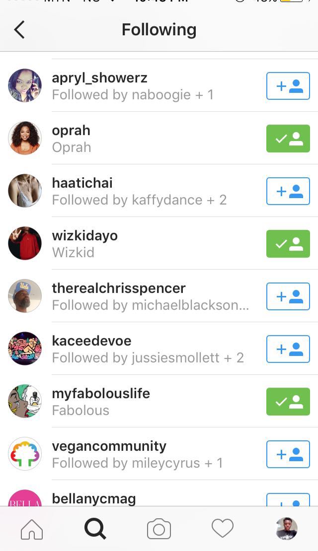 Taraji is now following Wizkid on IG