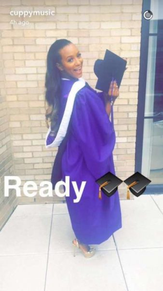 Cuppy in her graduation gown