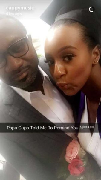 Cuppy with billionaire-dad