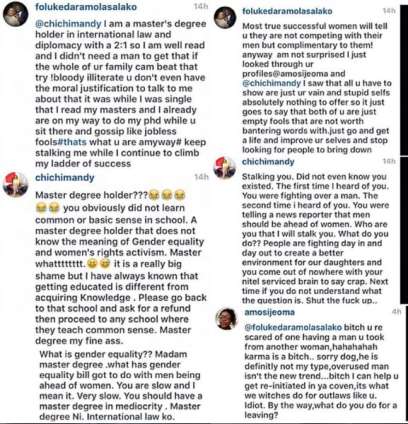 Foluke reacts to attacks