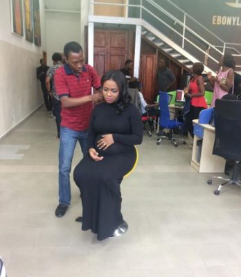 Lami on set of an Interview with Ebonylife TV.