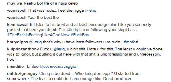 Some of the attacks on Leriq