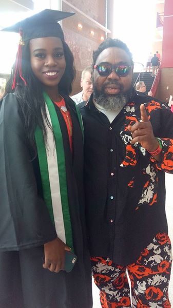 Ras Kimono with daughter, Sennami Photo:Facebook