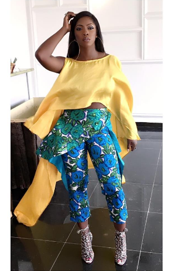 Tiwa on set of Back to Back video shoot