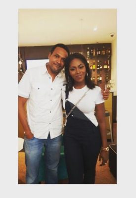 Tiwa Savage and Cecil Hammond