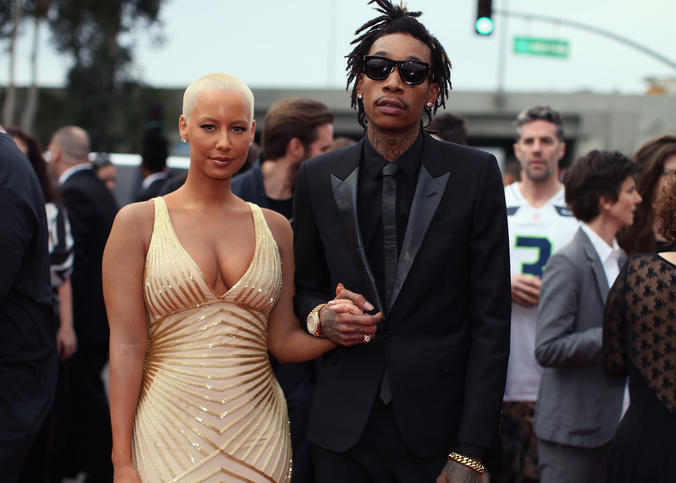 Amber Rose and Wiz Khalifa