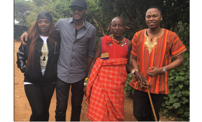 2face and Annie Idibia in Kenya