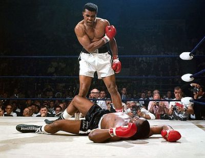 Muhammad Ali defeated Sonny Liston in one of the greatest upsets in boxing