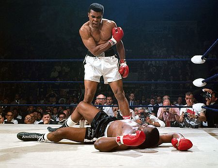 Muhammad Ali defeated Sonny Liston in one of the greatest upsets in boxing