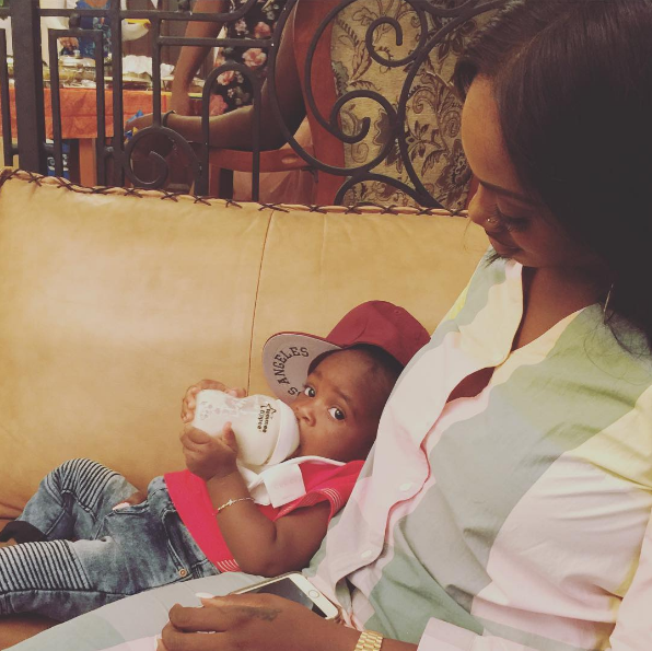 Tiwa Savage and Jamil at Lami Phillips' baby shower