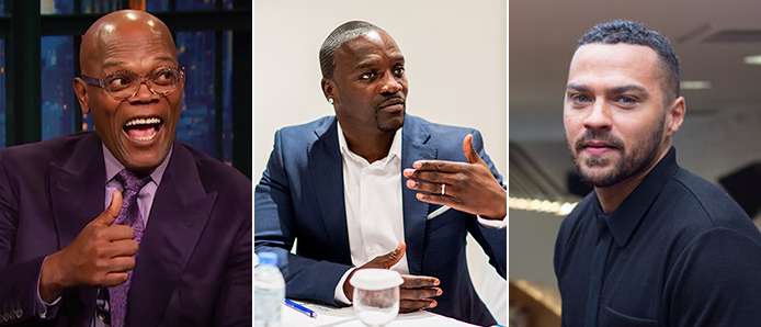 Samuel Jackson, Akon, Jesse Williams