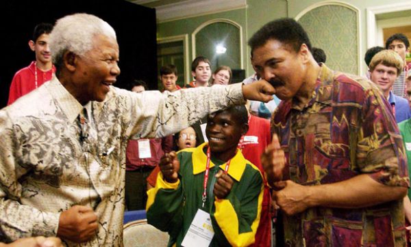 Madiba and Ali goof around