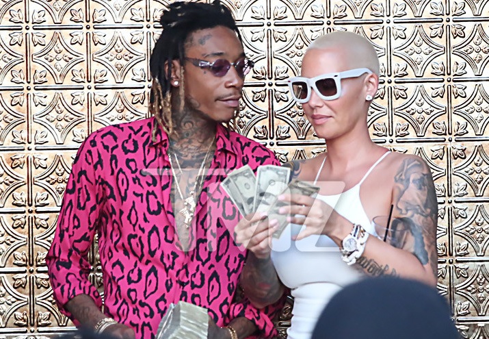 Amber Rose and Wiz Khalifa