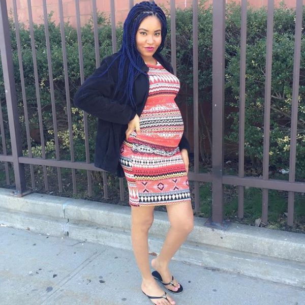 Anna during pregnancy