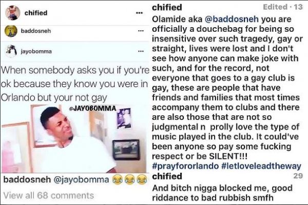 Olamide's post and Chichi's lash out at the rapper