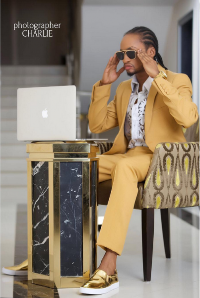 Denrele looks dapper in outfit