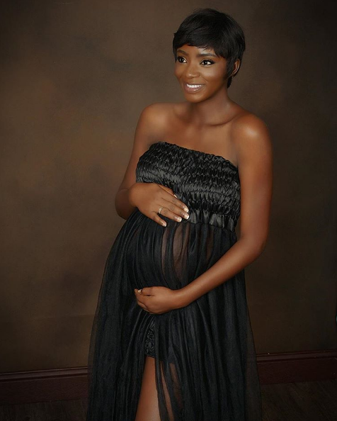 Nollywood actress, Ivie Okujaye is expecting a baby girl. Photo: Instagram