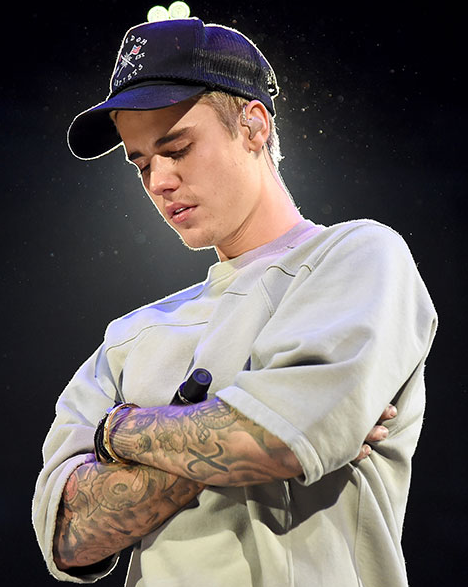 Justin Bieber isn't new to falls. Photo:Getty Images