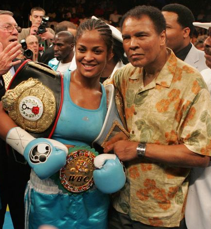Laila Ali and late boxing legend, Muhammad Ali