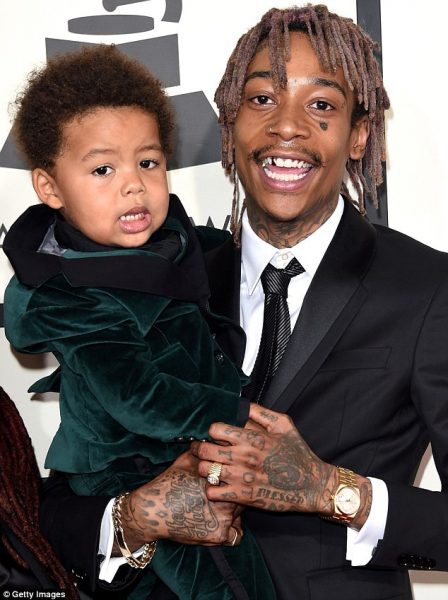 Wiz Khalifa and son, Sebastian. Photo: Getty Images