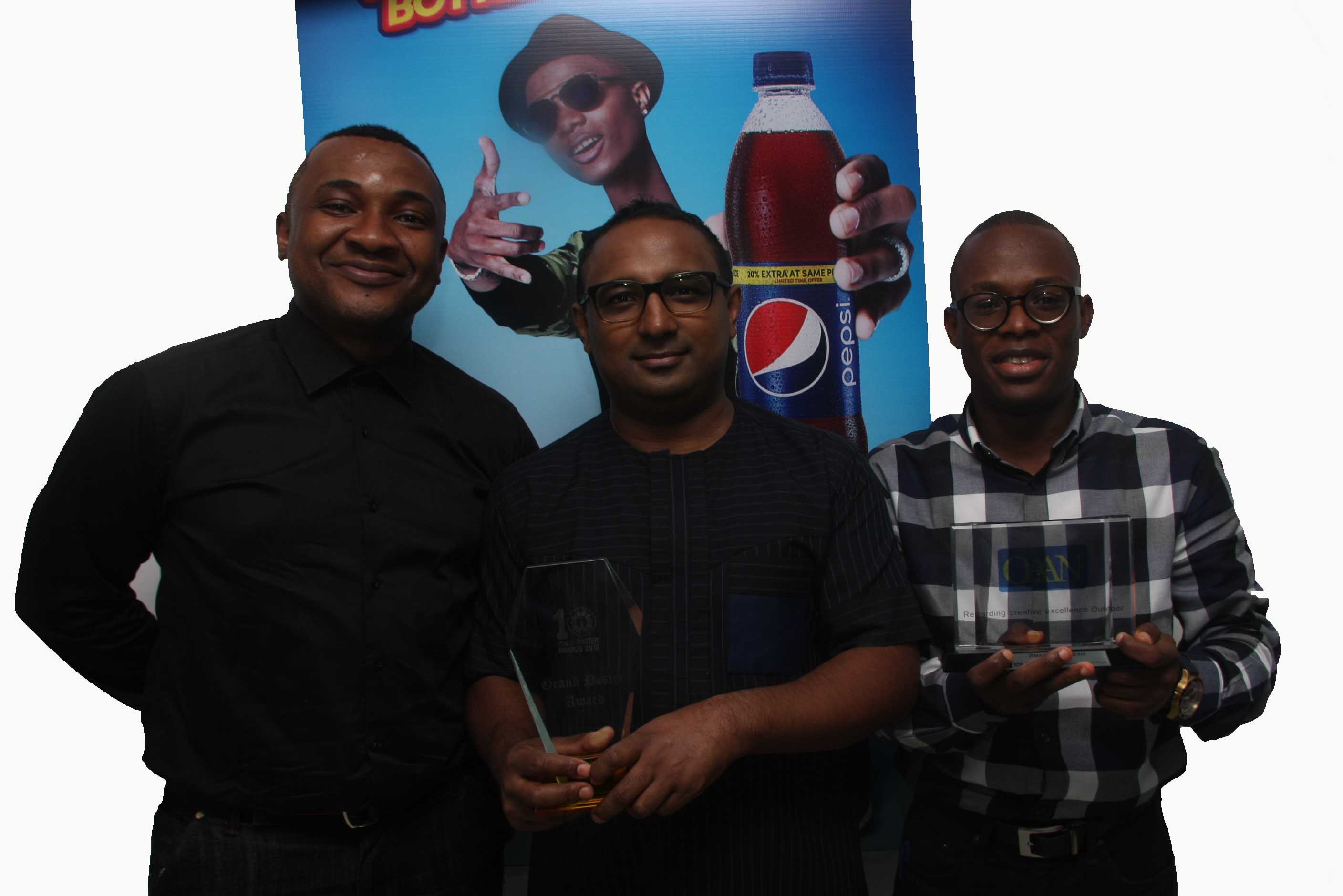 22.2.From left - Jones Bassey, Account Director Insight Communications, Norden Thurston Head of Marketing, Seven Up Bottling Company Plc and Segun Ogunleye Brand Manager Seven Up Bottling Company Plc.
