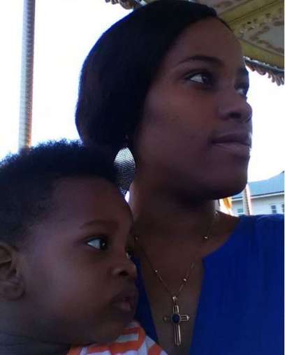 Anita Solomon and her son Micah Ayida