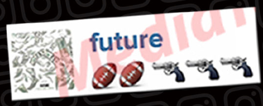 Future's previous post of guns pointed in the direction of footballs