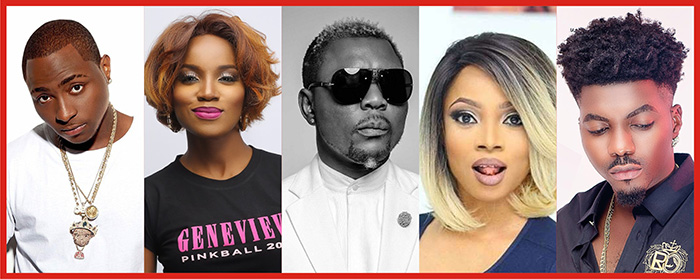 Davido, Seyi Shay, Oritsefemi, Toke Makinwa, Skiibii