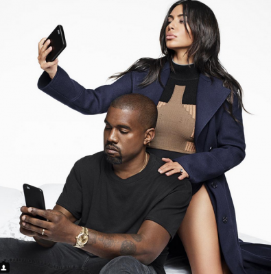 Kim Kardashian and Kanye West obsessed with nude selfies. Photo:Instagram/Harper's Bazaar
