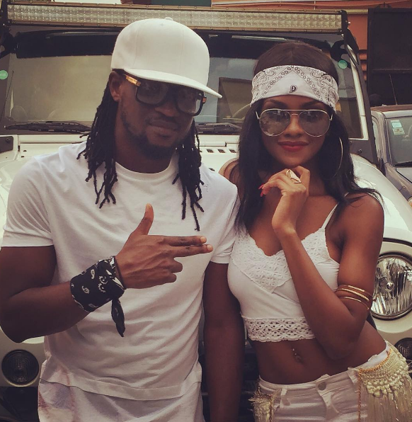 Paul Okoye and one of his Rudeboy Records act, Lucy. Photo:Instagram