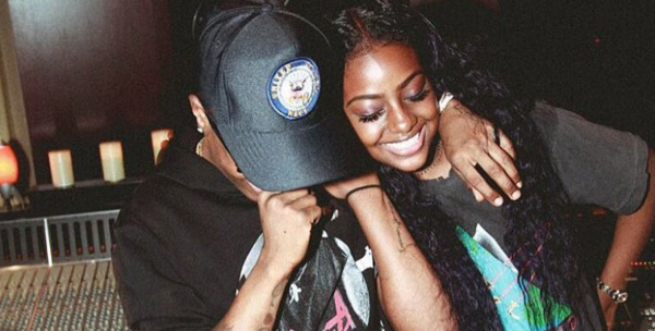 Wizkid and justing looking cozy in the studio