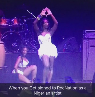 Tiwa Savage's Pyramid sign that's got everyone talking.
