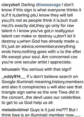Tiwa Savage's Pyramid sign that's got everyone talking.