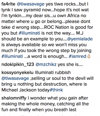 Tiwa Savage's Pyramid sign that's got everyone talking.