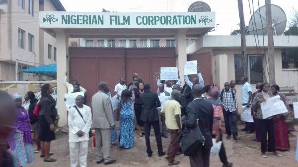 Staff on rally against Dadu in Jos.