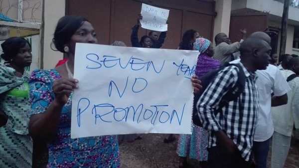 Staff with placards 2