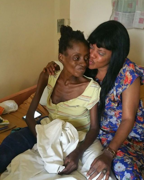 Toyin Aimakhu visited Mayowa at LUTH. Credit: Filed