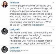rihanna blasts fan