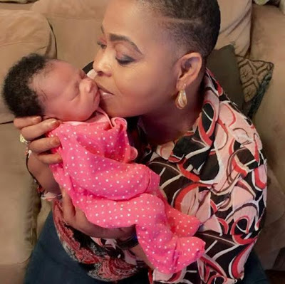 Toyin Adegbola welcomes grandchild. Photo:Instagram