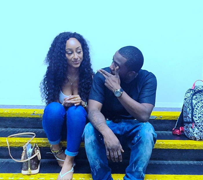 The look of love: Ice Prince and his girlfriend, Maima