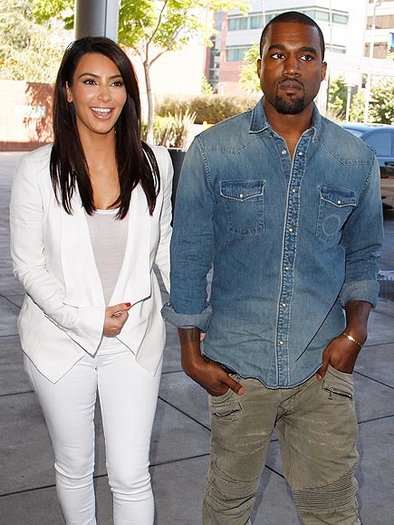 Kanye West and Kim Kardashian