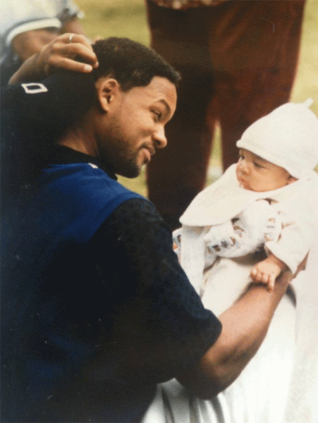 Will Smith with Jaden Smith (now 18) in his toddler days. Photo:Will Smith/Facebook