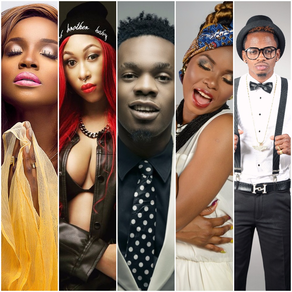seyi shay, cynthia morgan, patoranking, yemi alade, diamond platnumz. Photo: Filed