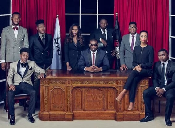 Mavin Records acts, Don Jazzy, Dr Sid, Tiwa Savage, Di'Ja, Reekado Banks