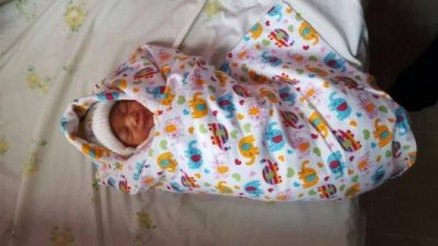 Prince Eke and Muma Gee's new baby. Photo:IG