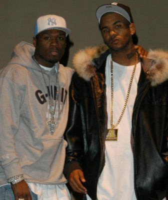 50 Cent and Game before the breakdown of their friendship.