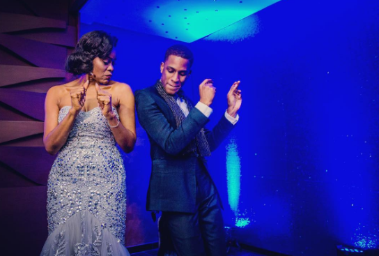 Deola boogying with Denola Grey